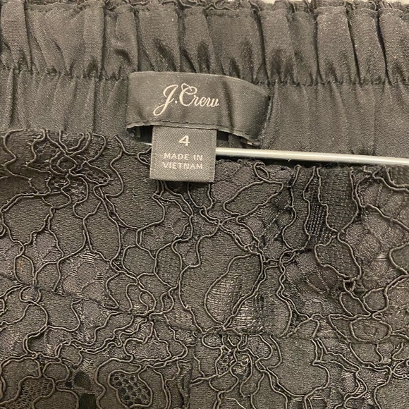 J.CREW Black Peyton pant (wide leg, lace) - Picture 3 of 4